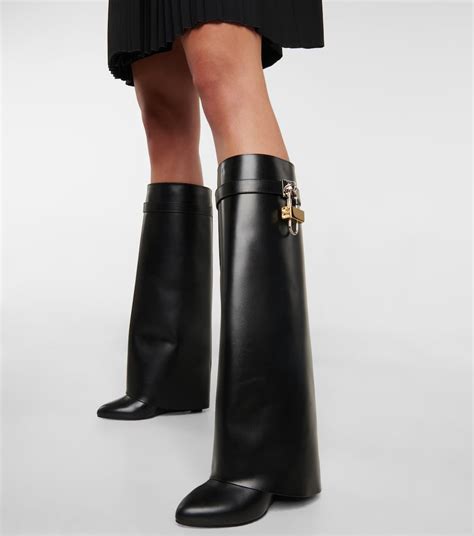 givenchy shark lock inspired boots|shark lock boots.